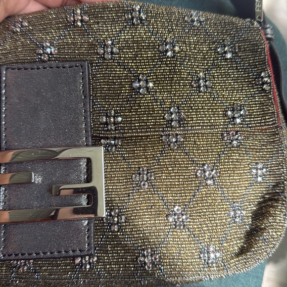 Fendi beaded baguette Metallic bag - Picture 14 of 16